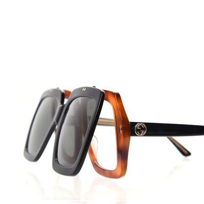 Gucci Acetate Oversized Flip Up Sunglasses GG0088S Tortoise Black 8 of 12