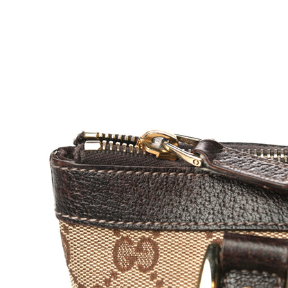 Gucci Monogram Small Abbey Tote Dark Brown 31 of 33