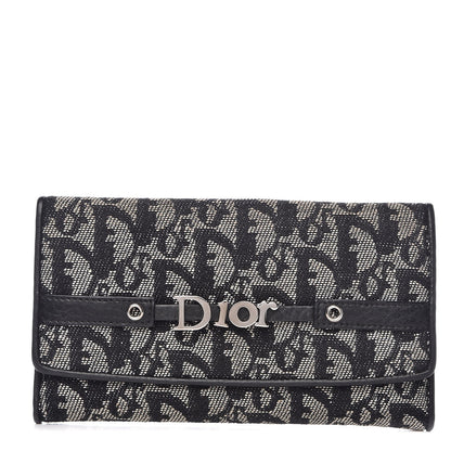 Christian Dior Monogram Continental Wallet Black 1 of 8