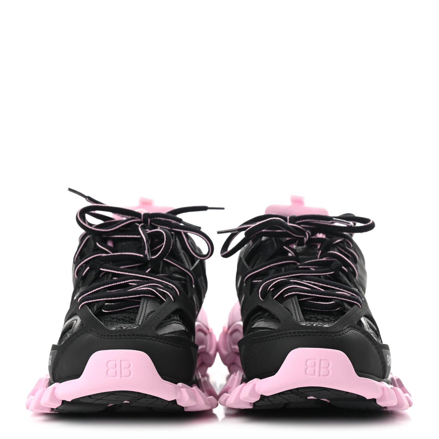 Balenciaga Mesh Nylon Bi-Color Womens Track Sneakers 36 Black Pink 2 of 7