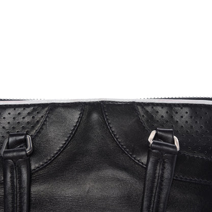 Prada Vitello Drive Perforated Shoulder Bag Black 13 of 14