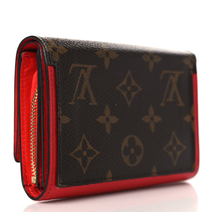 Louis Vuitton Monogram Flore Compact Wallet Coquelicot 3 of 7