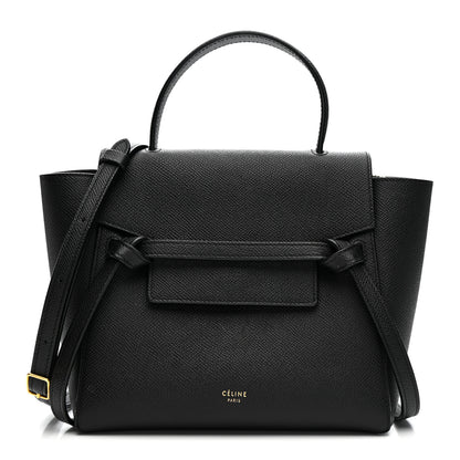 Celine Grained Calfskin Nano Belt Bag Black 1 of 11