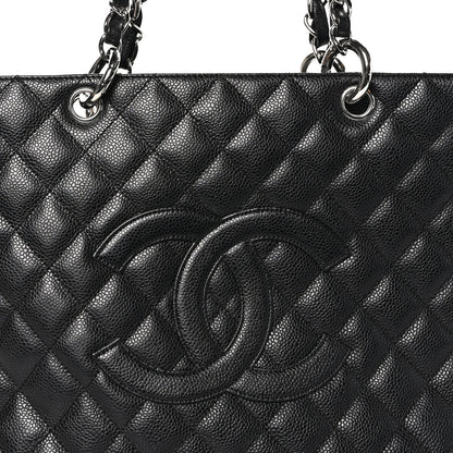 Chanel Caviar Quilted Grand Shopping Tote GST Black 9 of 11