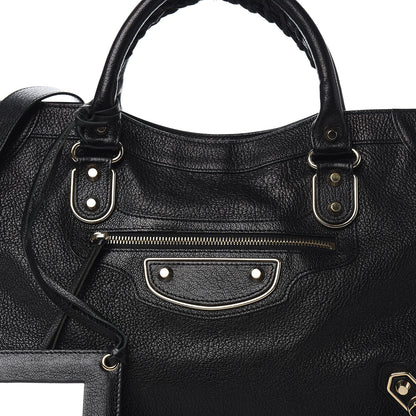 Balenciaga Chevre Gold Metallic Edge Hardware City Black 11 of 11