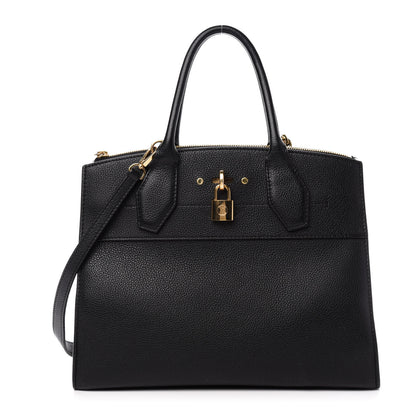 Louis Vuitton Taurillon City Steamer MM Black 1 of 9