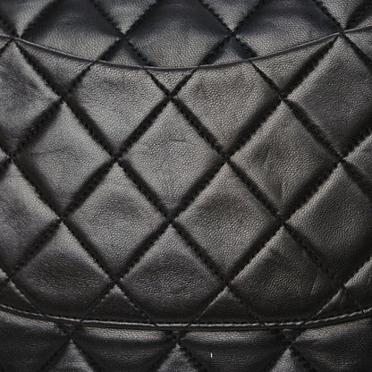 Chanel Lambskin Quilted Medium Double Flap Black 19 of 21