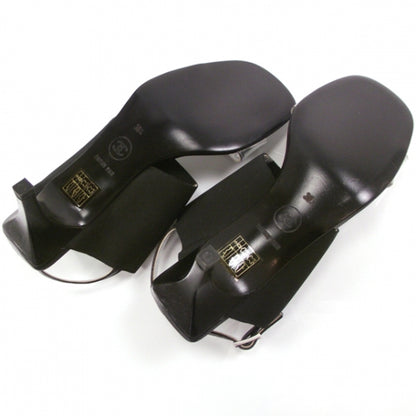 Chanel Silver Slides Heels 4 of 6