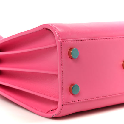 Saint Laurent Calfskin Nano Sac De Jour Lipstick Fuchsia 10 of 11