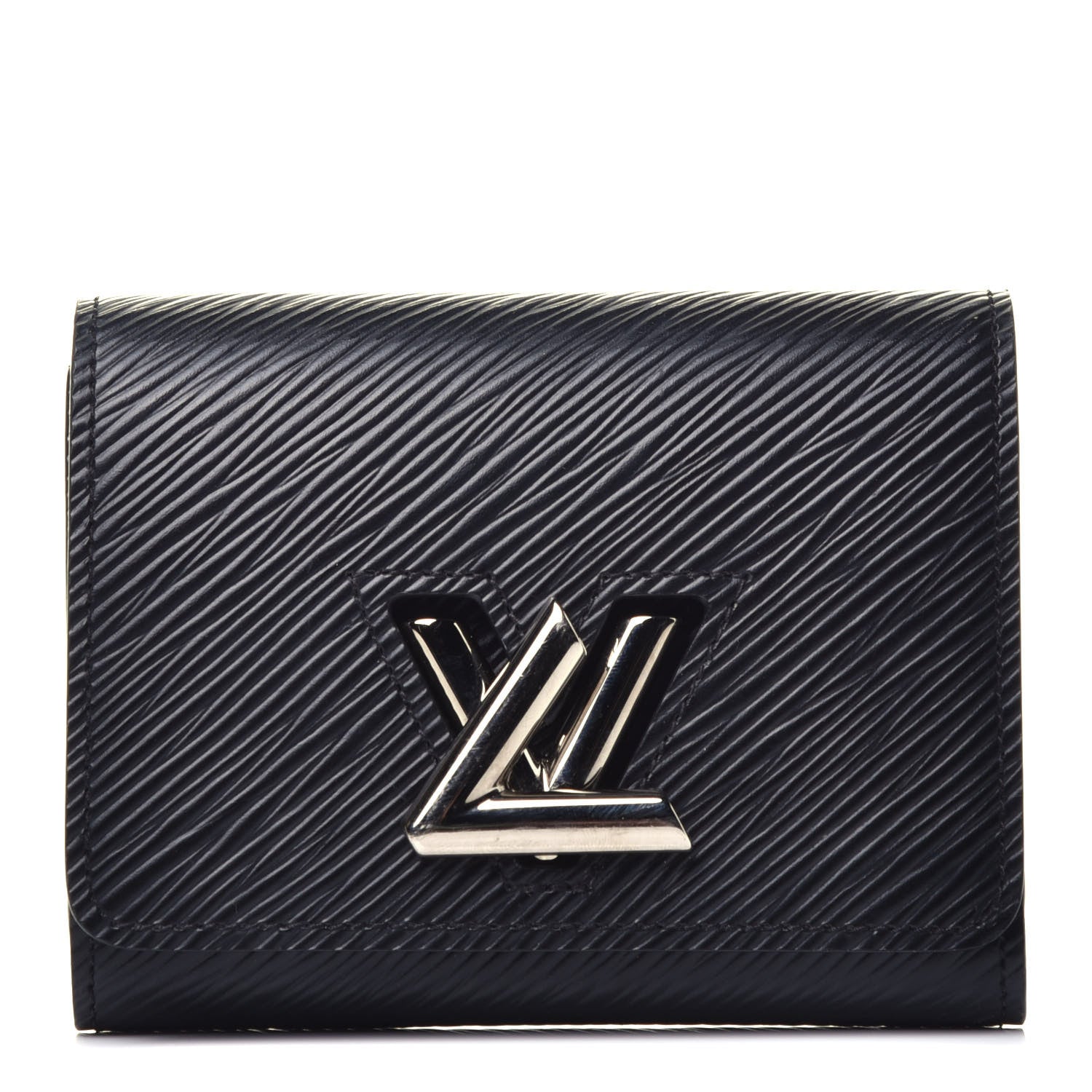 Louis Vuitton Epi Twist Compact Wallet Black 1 of 7