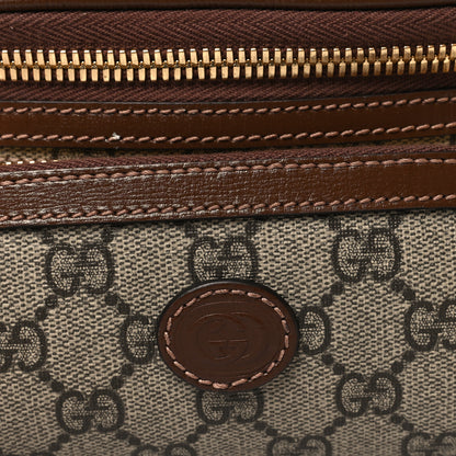 Gucci GG Supreme Monogram Textured Calfskin Retro Interlocking G Belt Bag Beige Ebony Brown Sugar 8 of 11