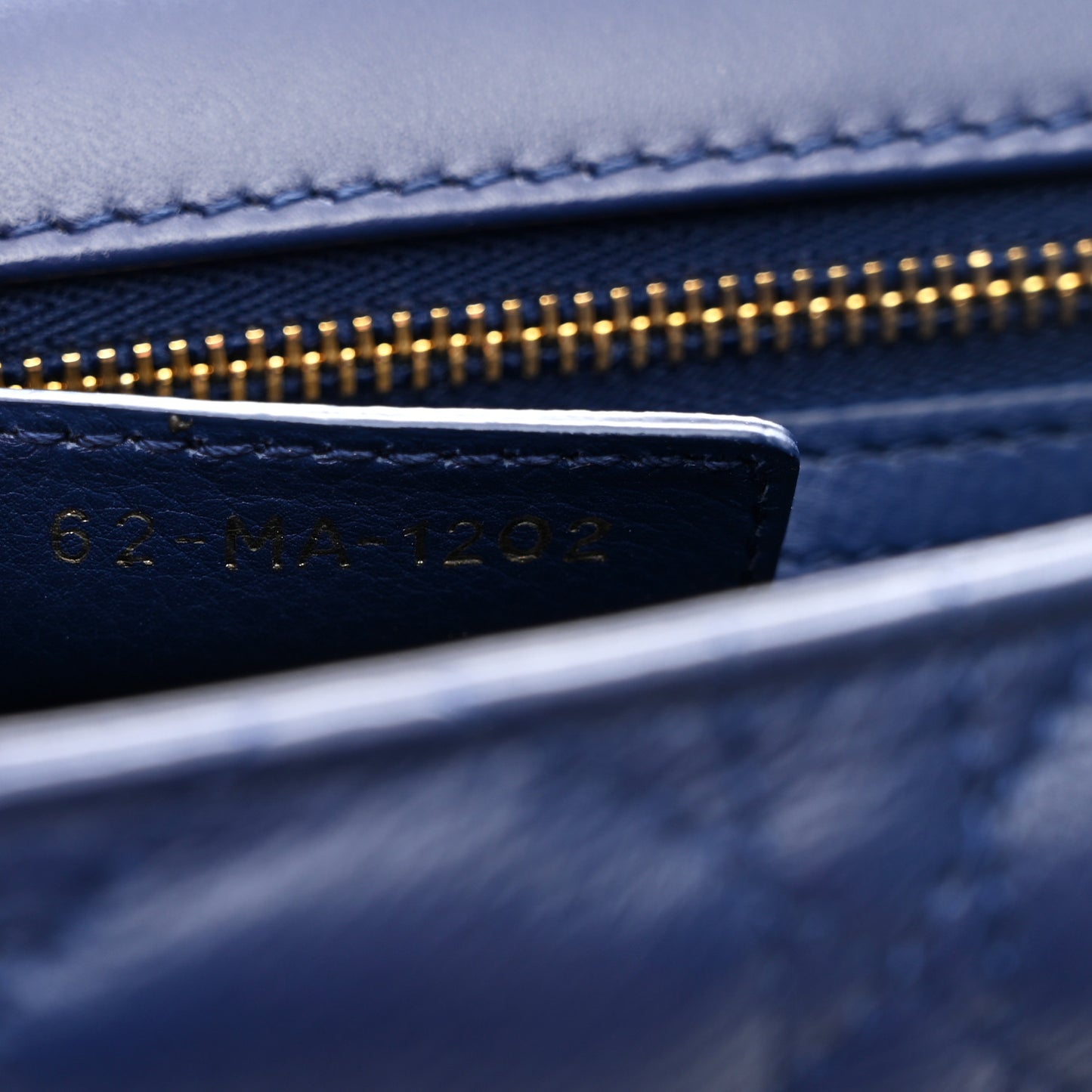 Calfskin Cannage Medium Caro Bag Royal Blue
