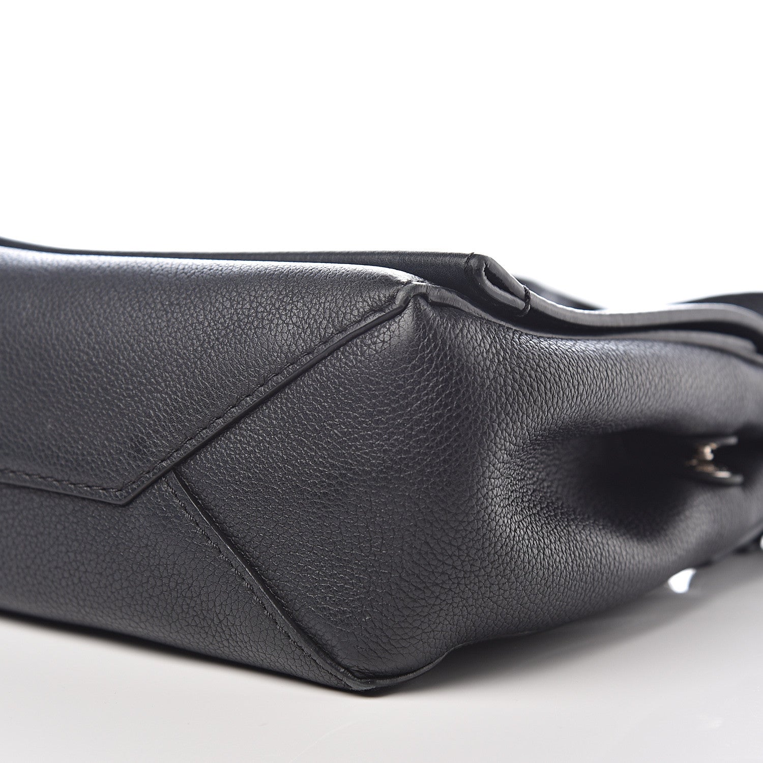 Louis Vuitton Calfskin Lockme II Chain Bag BB Black 7 of 9