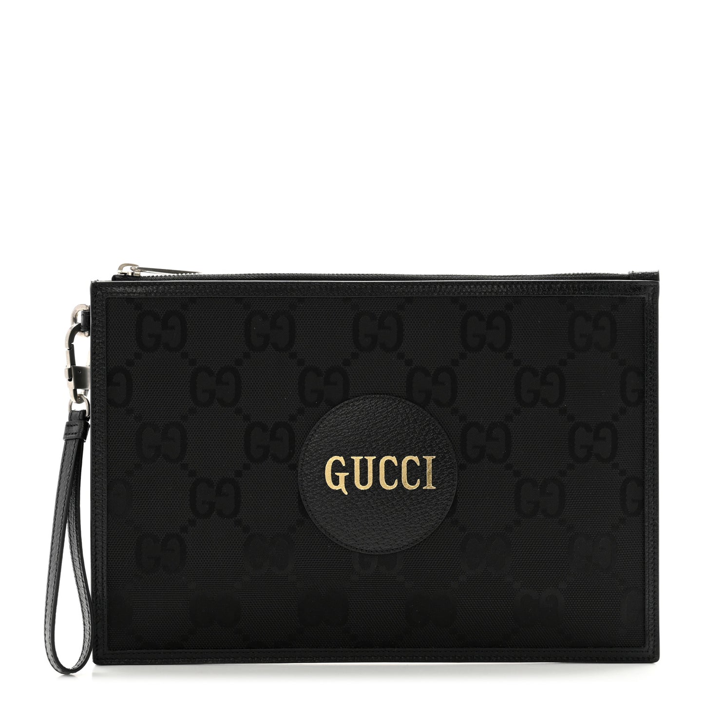 Econyl Nylon Monogram Off The Grid Zip Pouch Black