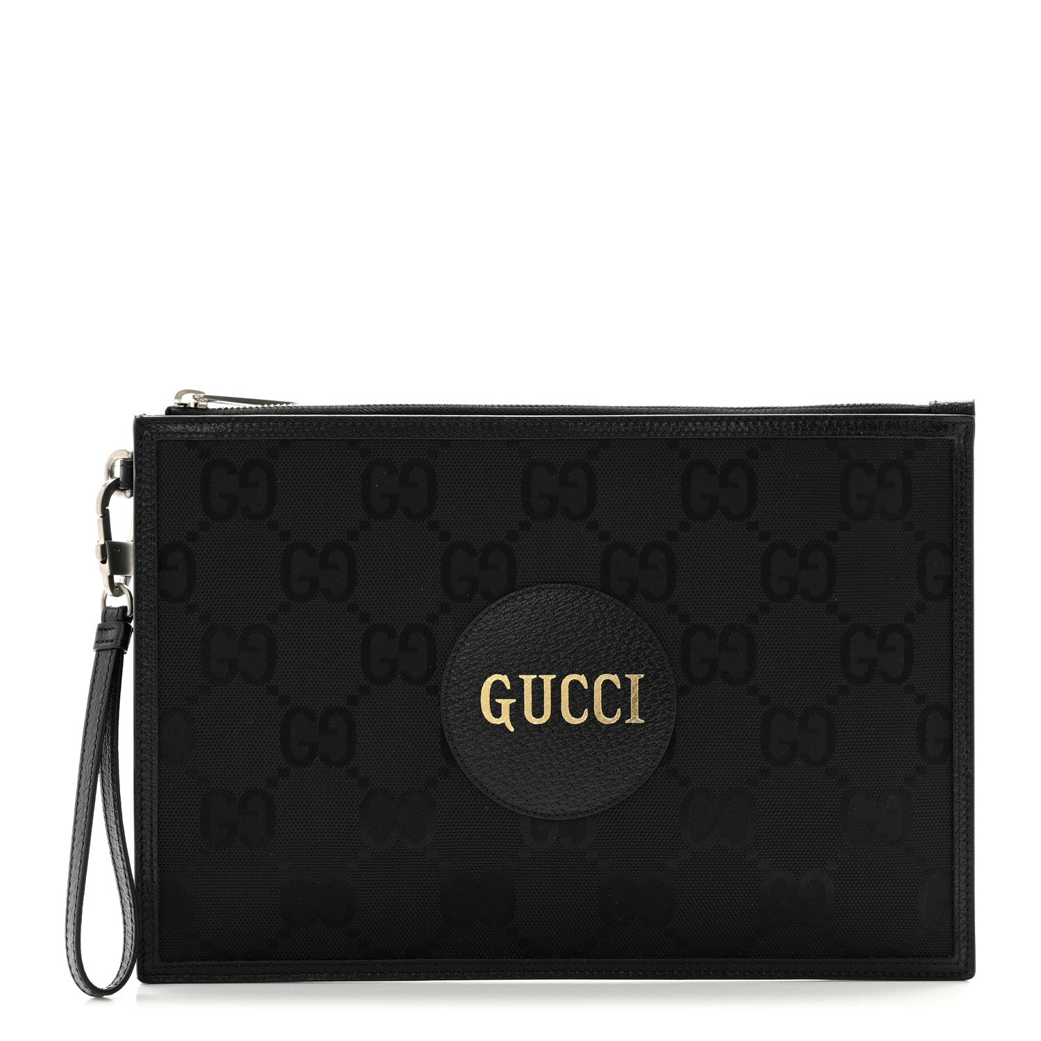Gucci Econyl Nylon Monogram Off The Grid Zip Pouch Black 1 of 8