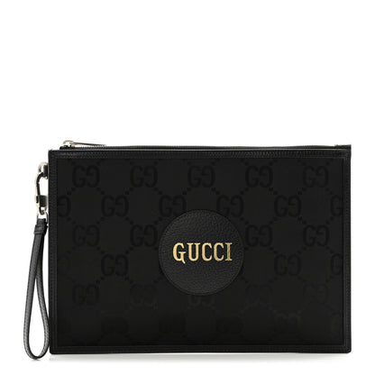 Gucci Econyl Nylon Monogram Off The Grid Zip Pouch Black 1 of 8
