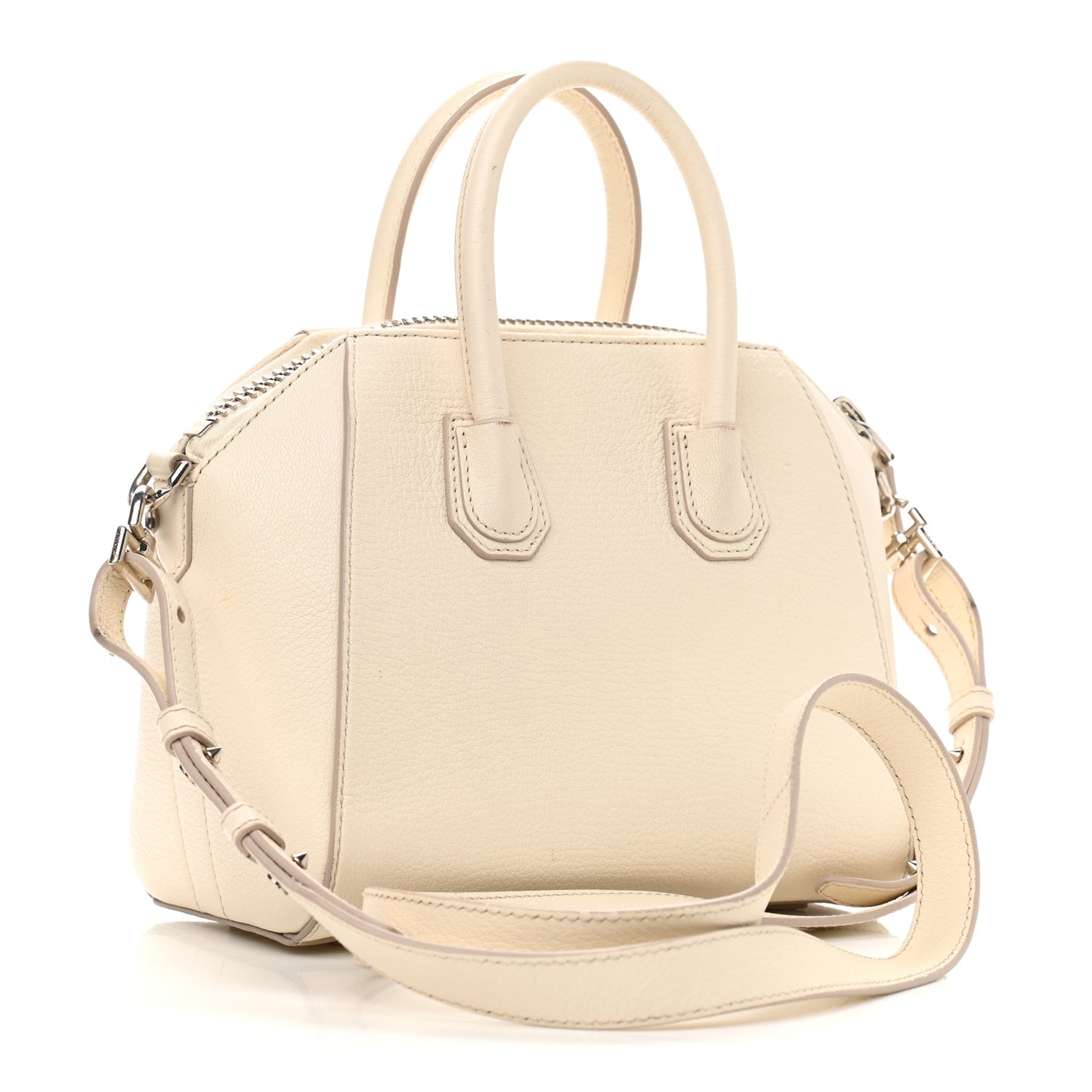 Sugar Goatskin Mini Antigona Off White