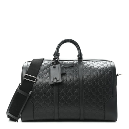 Gucci Guccissima Signature Medium Duffle Black 1 of 9