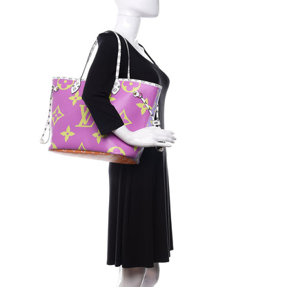 Louis Vuitton Monogram Giant Neverfull MM Pink Lilac 2 of 9