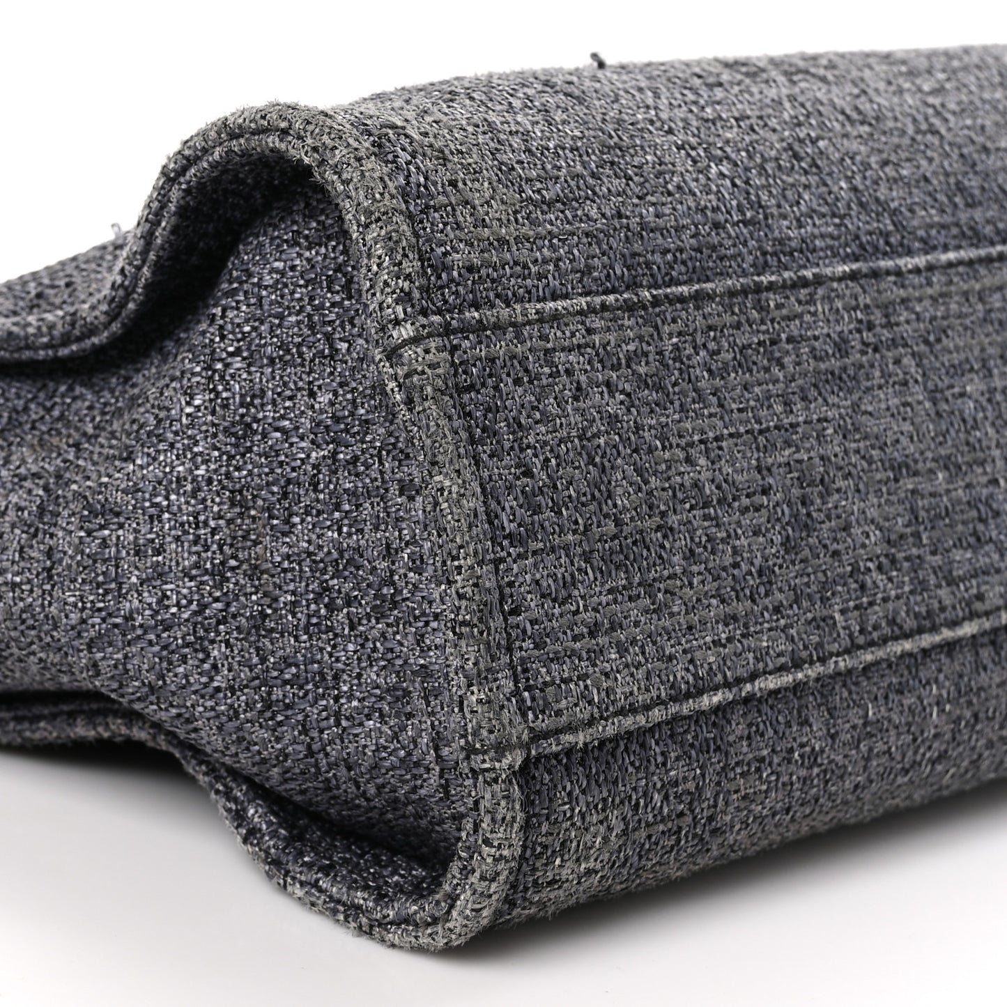 Lurex Boucle Small Deauville Tote Black