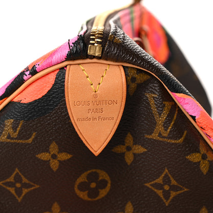 Louis Vuitton Monogram Roses Speedy 30 6 of 10