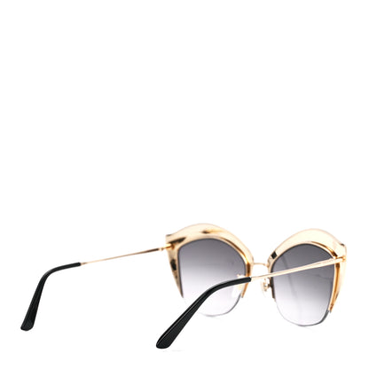 Gucci Metal Crystal Cat Eye Sunglasses GG00114S Gold 4 of 8
