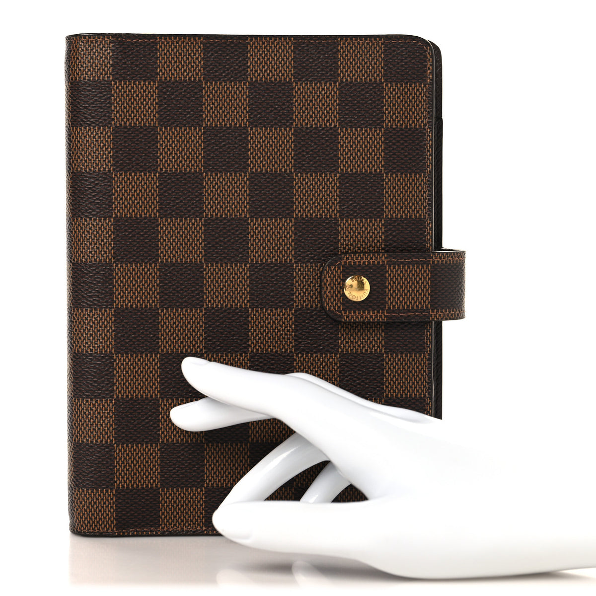 Damier Ebene Medium Ring Agenda Cover