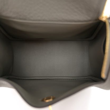 Hermes Taurillon Clemence Mini Lindy 20 Gris Meyer 5 of 11