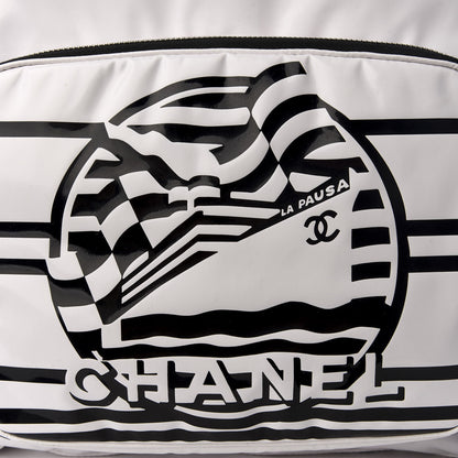 Chanel Vinyl La Pausa Bay Backpack White 8 of 8