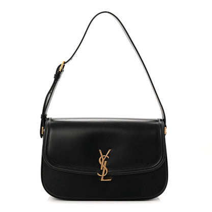 Saint Laurent Box Calfskin Monogram Large Solferino Shoulder Bag Black 1 of 10