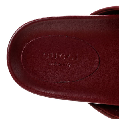 Gucci GG Supreme Monogram Womens Horsebit Slippers 40 Rosso Ancora 8 of 10