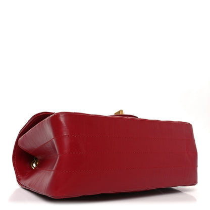 Chanel Aged Calfskin Chevron Quilted 2.55 Reissue Mini Flap Dark Red 4 of 11
