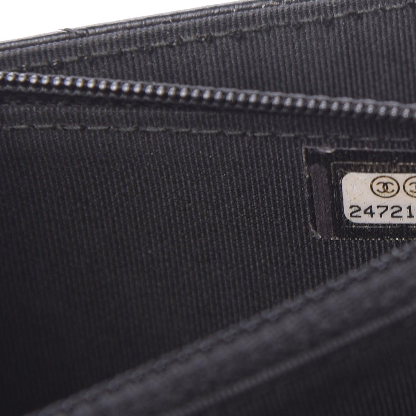 Aged Calfskin Chevron Quilted Reissue 2.55 Square Wallet On Chain WOC So Black
