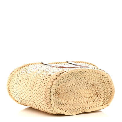 Celine Raffia Calfskin Triomphe Teen Panier Tan 4 of 10