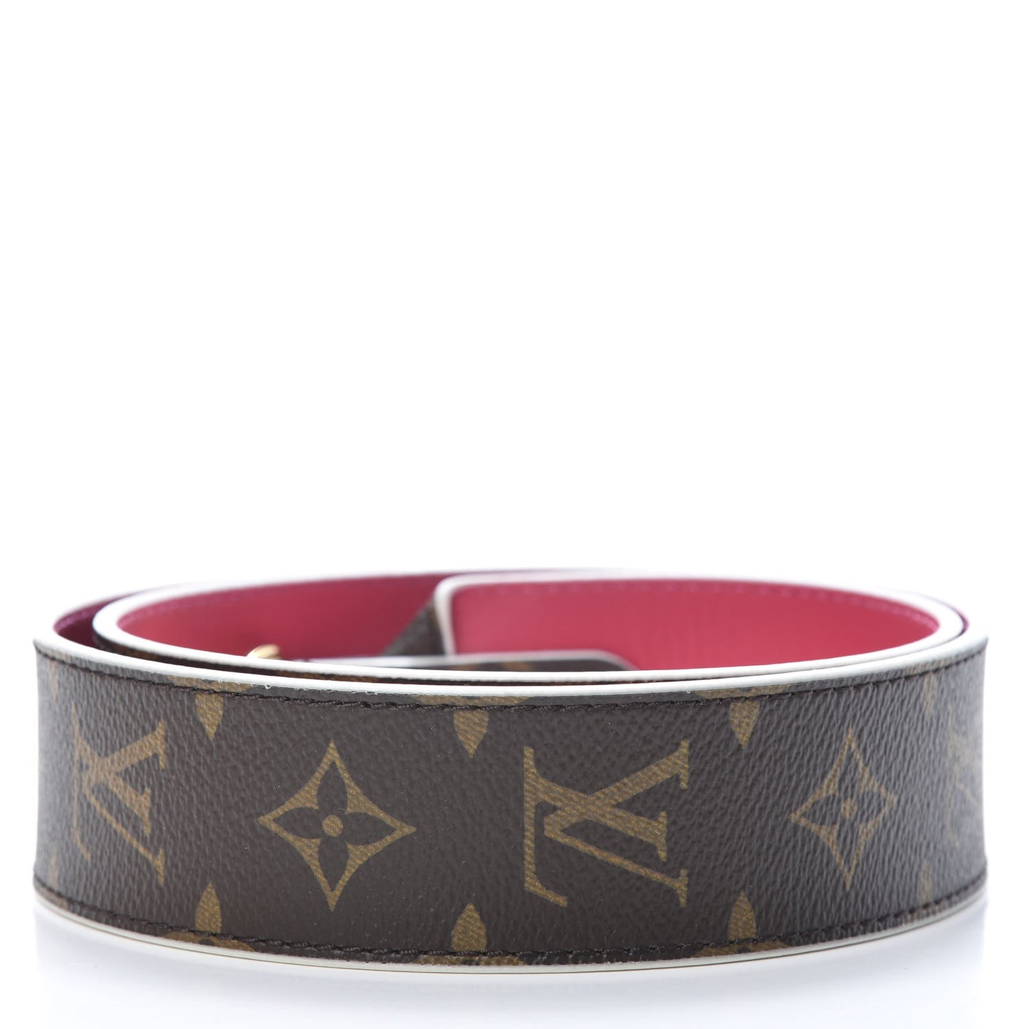 Monogram Bandouliere Shoulder Strap Hot Pink