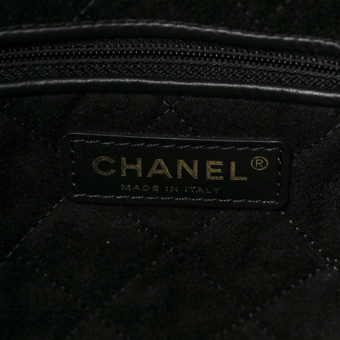 Calfskin Quilted Small Chanel 22 Black