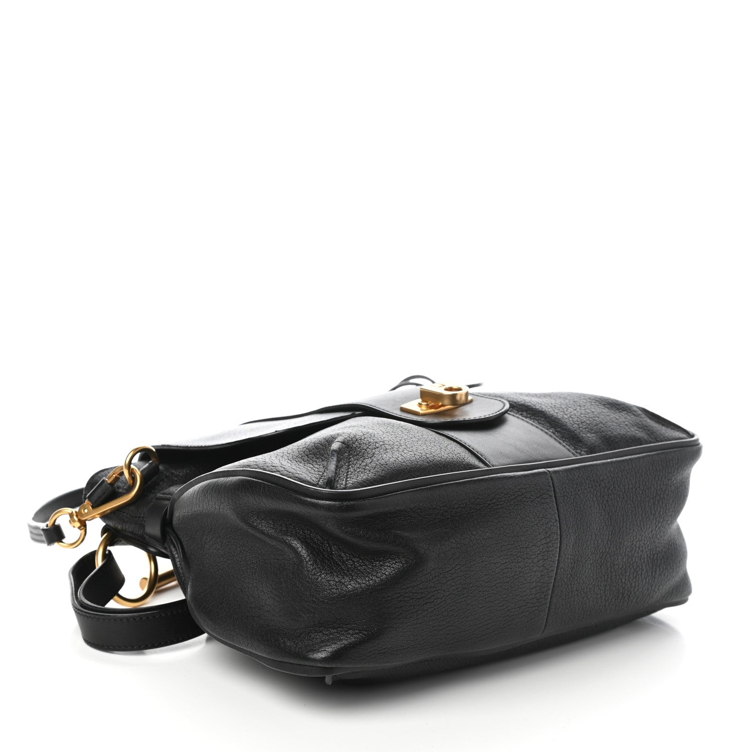 Chloe Grained Lambskin Calfskin Small Lexa Shoulder Bag Black 4 of 9