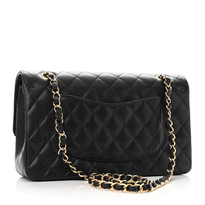 Chanel Caviar Quilted Medium Double Flap Black 2 of 12