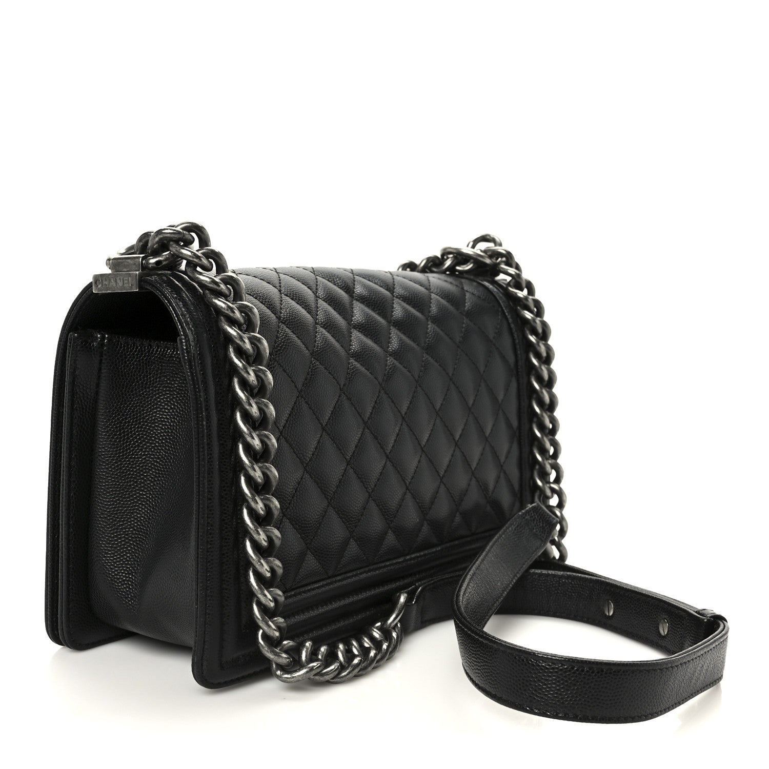 Chanel Caviar Quilted Medium Boy Flap Black 3 of 11