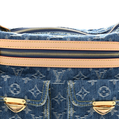 Louis Vuitton Monogram Denim Baggy PM  Blue 7 of 9