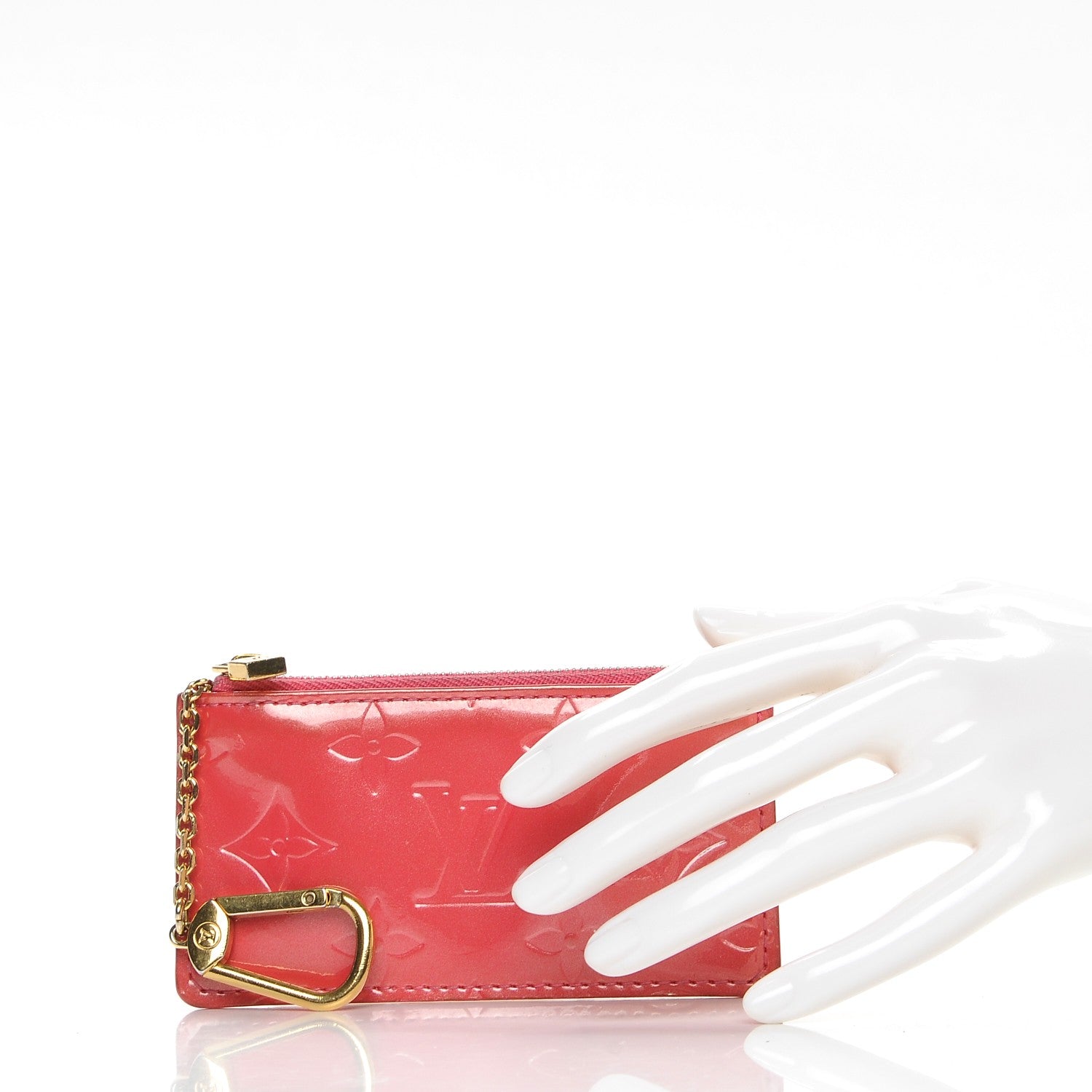 Louis Vuitton Vernis Key Pouch Framboise 2 of 9