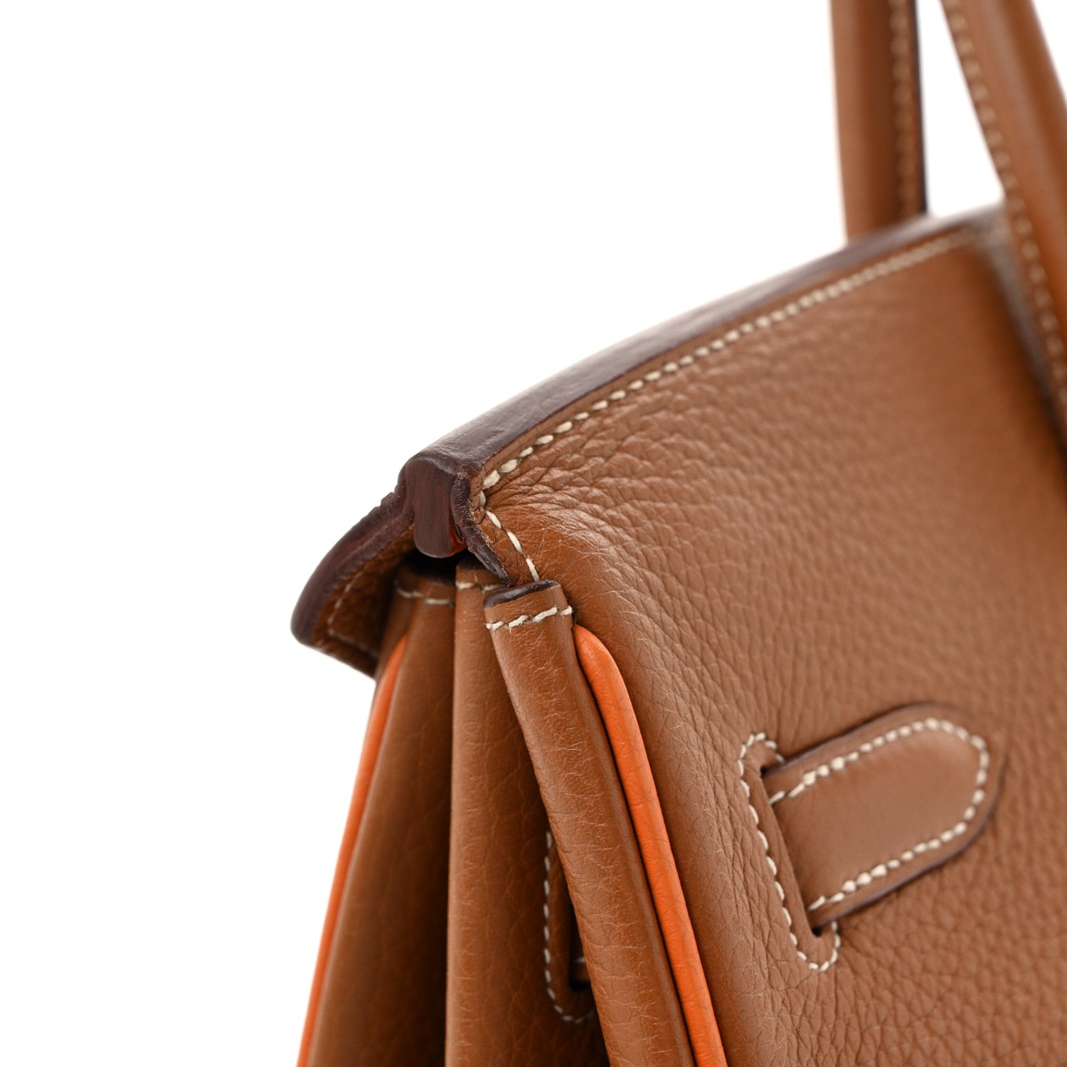 Hermes Togo Horseshoe Birkin 35 Gold Orange 25 of 27