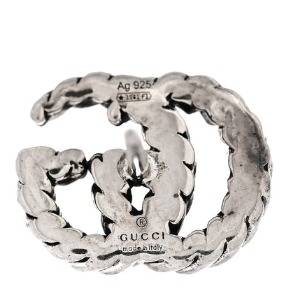 Gucci Sterling Silver Torchon Double G Earrings 4 of 5