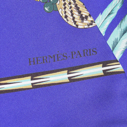Hermes Silk Brazil Maxi Twilly Encre Turquoise Bronze 4 of 6