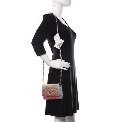 Chanel Metallic Goatskin Quilted 2.55 Reissue Wallet on Chain WOC Multicolor 2 of 13