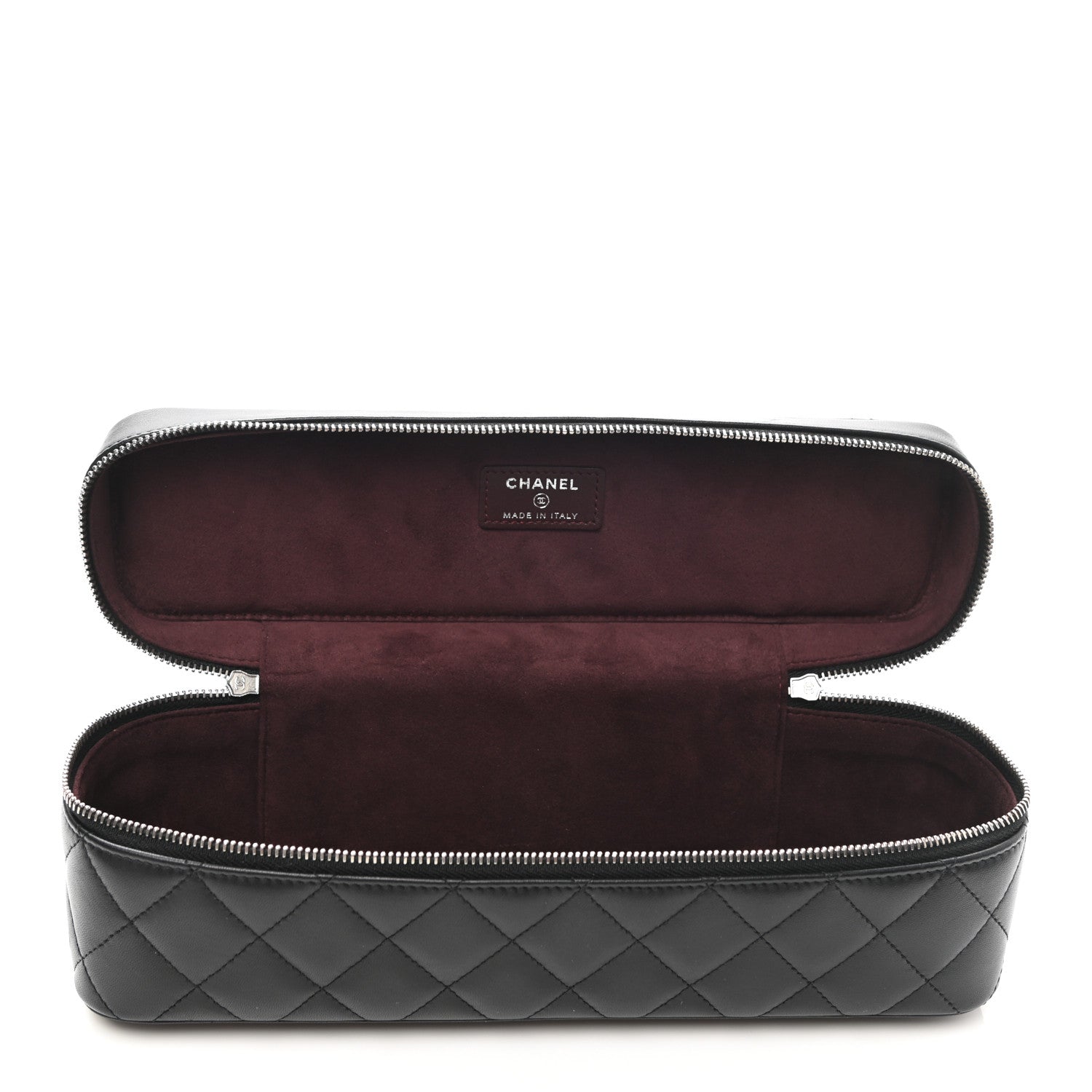 Chanel Lambskin Quilted Watch Case Black 7 of 9