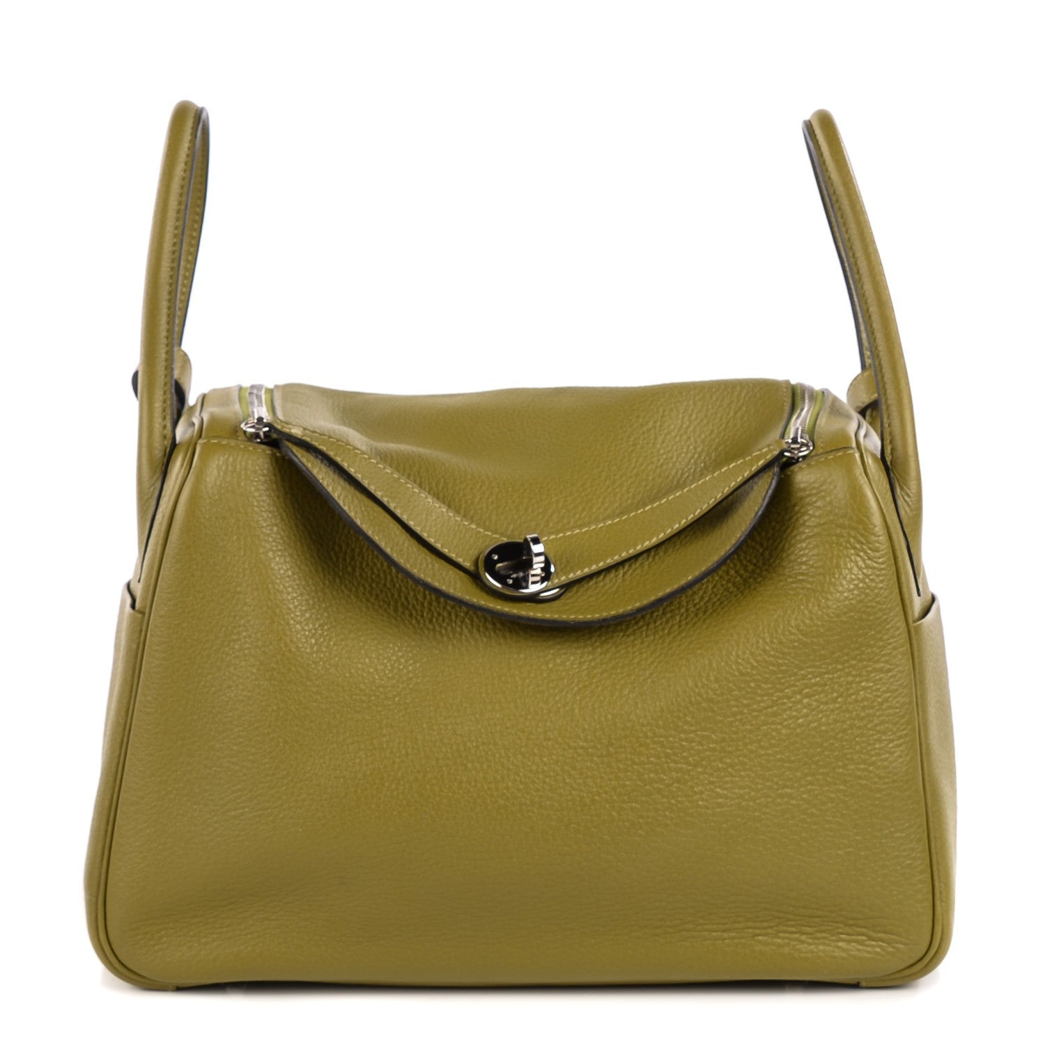 Hermes Taurillon Clemence Lindy 30 Vert Chartreuse 1 of 19