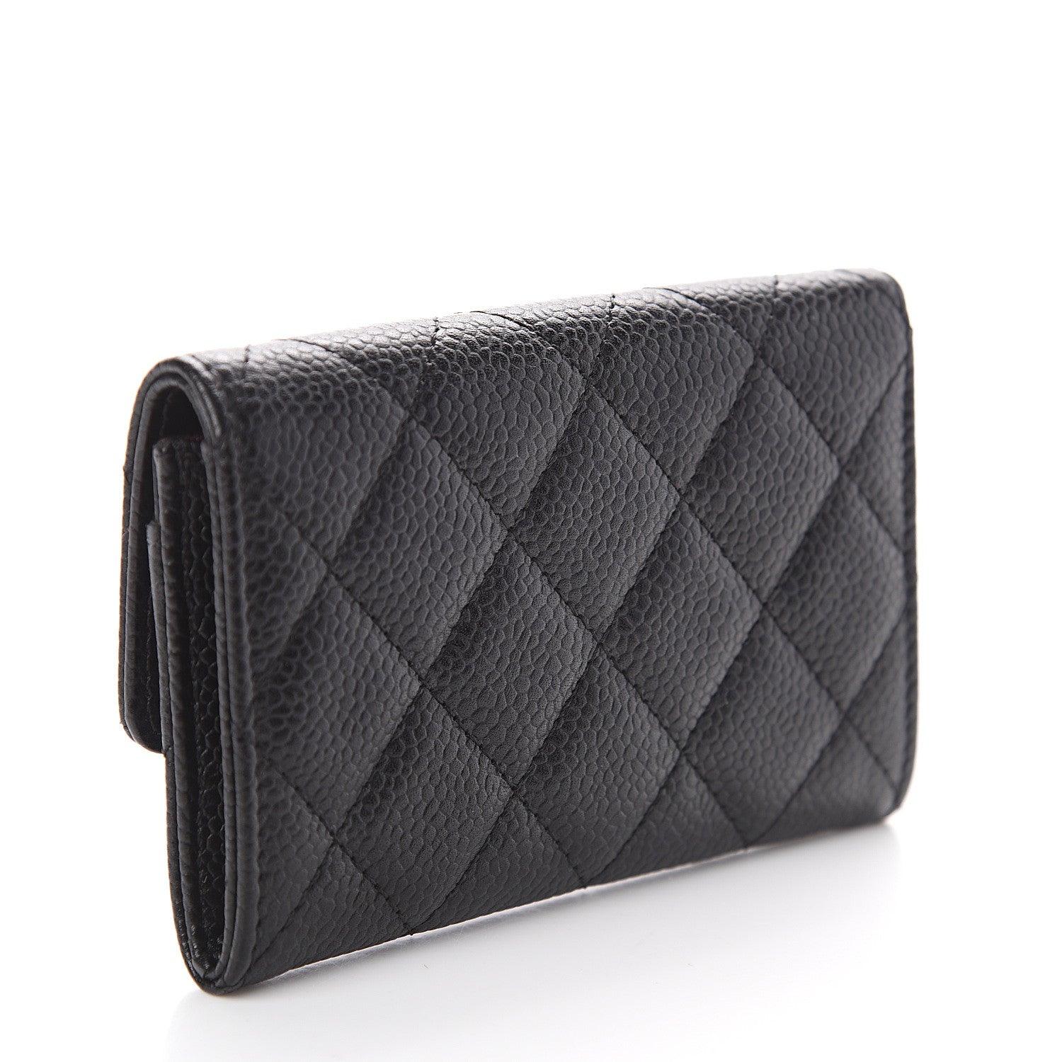 Chanel Caviar Quilted Flap Card Holder Black 2 of 7