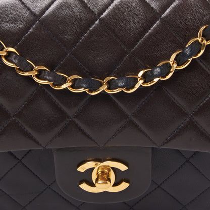Chanel Lambskin Quilted Medium Double Flap Black 6 of 9
