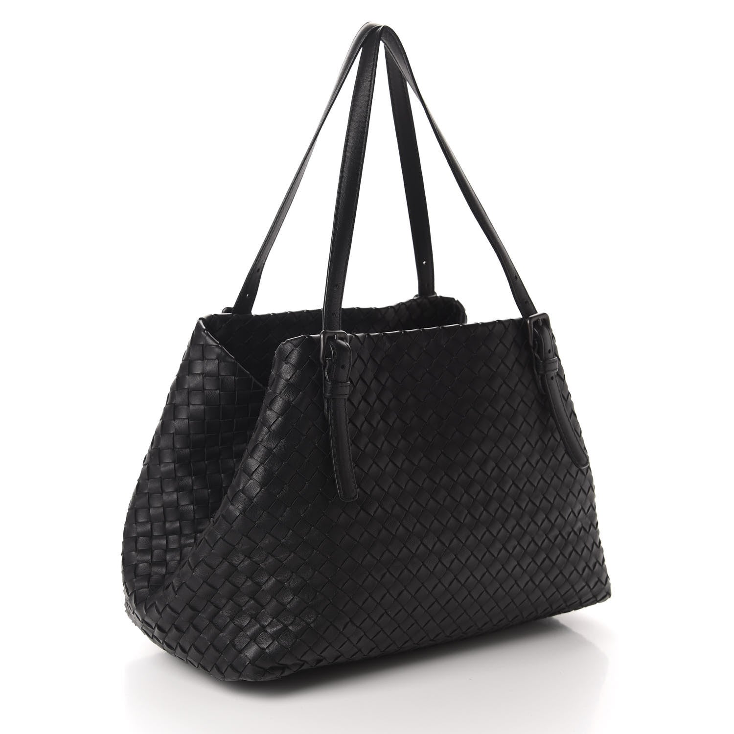 Bottega Veneta Nappa Intrecciato Medium Seamless Tote Black 3 of 12